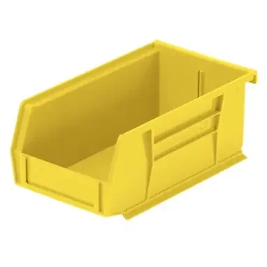 Health Care Logistics HCL Super Tough Storage Bin Yellow Industrial Grade Polymers 3 X 4-1/8 X 7-3/8 Inch – 1405Y