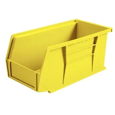 Health Care Logistics HCL Super Tough Storage Bin Yellow Industrial Grade Polymers 5 X 5-1/2 X 10-7/8 Inch – 1410Y