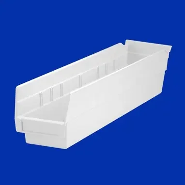 Health Care Logistics Health Care Logistics Shelf Bin Ivory Industrial Grade Polymers 4 X 4-1/8 X 17-5/8 Inch – 1450I