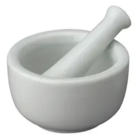 Health Care Logistics Mortar and Pestle Hand Operated White – 3404