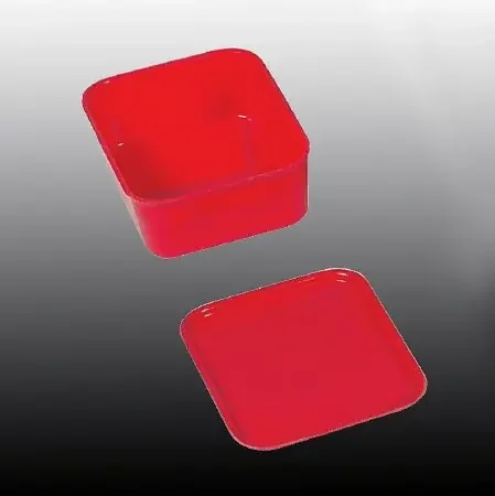 Health Care Logistics Nest and Stack Tote Red Fiberglass Reinforced Polyester 2-1/8 X 4-15/16 X 6-3/8 Inch – 5592R