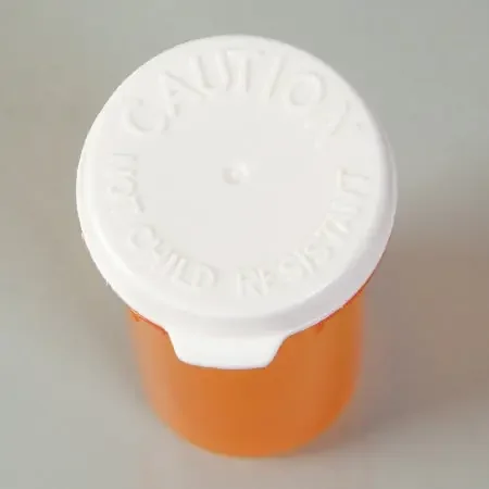 Health Care Logistics Prescription Vial Cap White, Snap Cap, Fits 13 and 16 Dram Vials – 5737N