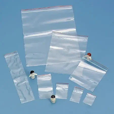 Health Care Logistics Red Line Zip Closure Bag 3 X 5 Inch Plastic Clear – 7519