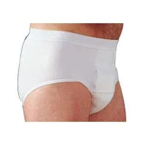 HealthDri Men’s Heavy Briefs Washable by Salk Company (Individual)