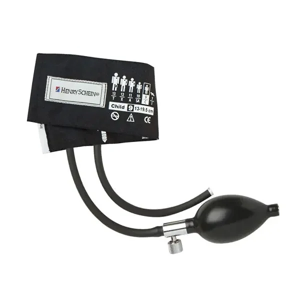 Henry Schein Inflation System Bp Henry Schein Adcuff F/ Mrcrl Chld 9 Arm 50Cm/25 Blk Ea, 15 Ea/Ca – 865-9CBKHS