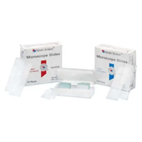Henry Schein Plain Microscope Slide 3X1″ Clear With Grounded Edges 72/Bx, 20 Bx/Ca – 101EHSI