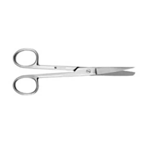 Henry Schein Scissors Operating 5-1/2″ Sharp/Blunt Curved Stainless Steel Ea – 100-3875