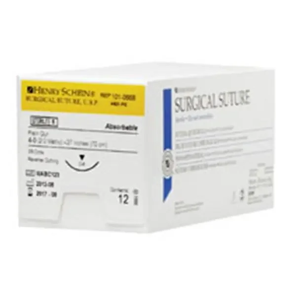 Henry Schein Suture 4-0 Plain Gut C-6 Beige 27″ Monofilament 12/Bx – 101-0668