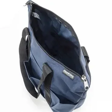 Hopkins Medical Products Medical Zippered Tote Navy with Black Trim 600D Waterproof Polyester 5.75 X 12 X 15 Inch – 530793