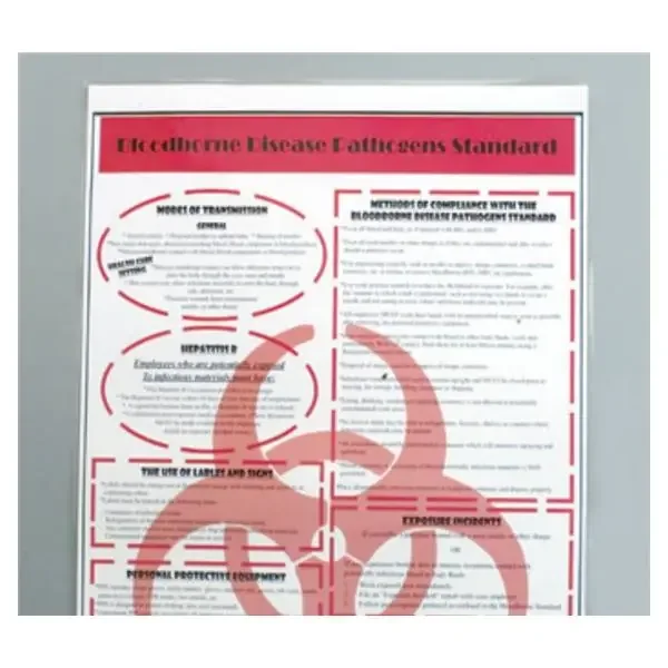 HPTC Chart Wall Bloodborne Compliance Ea – BCWC