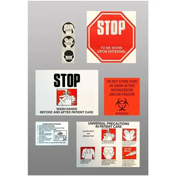 HPTC Label Infection Control 5/Pk – VPL5