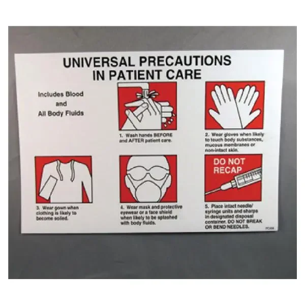 HPTC Label Informational Universal Precaution 5/Pk – UPL