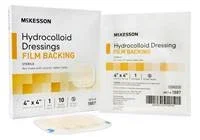 Hydrocolloid Dressing, McKesson, 4 X 4 Inch Square Sterile, 1887 – Sold by: Pack of One