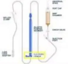 ICU Medical Bravo24 Administration Set 20 Drops / mL Drip Rate 96 Inch Tubing – B9922