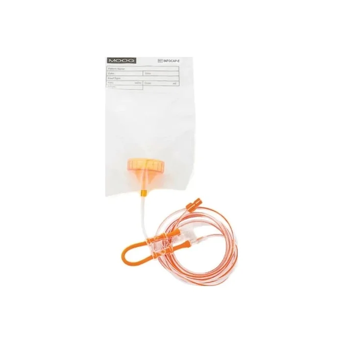 Infinity Orange Screw Cap Enteral Pump Delivery Set With Enfit Connector