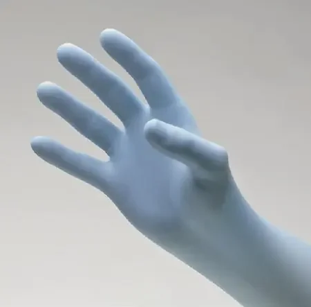 Innovative Healthcare Corporation NitriDerm Ultra Blue Exam Glove Small NonSterile Nitrile Standard Cuff Length Fully Textured Light Blue Chemo Tested – 157100