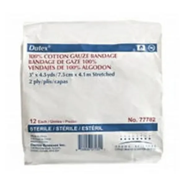 Integra LifeSciences Corp Bandage Dutex Conforming Cotton 3″X4.1Yd Lf Sterile Tan 96/Ca – 77782