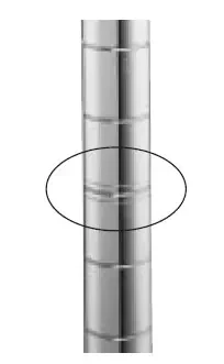 Intermetro Industries Site-Select Post 34-1/2 Inch H, 2 Lbs, Chrome – 33P