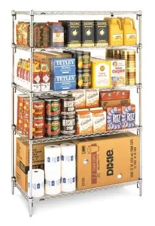 Intermetro Industries Super Adjustable Super Erecta Wire Shelving 1 Shelf Adjustable Chrome Plated Steel – A1830NC