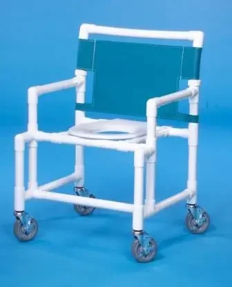 IPU IPU Bariatric Shower Chair ipu Fixed Arm PVC Frame Mesh Back – SC9200 OS