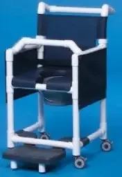 IPU IPU Commode / Shower Chair ipu Fixed Arm PVC Frame Mesh Back – SCC9250