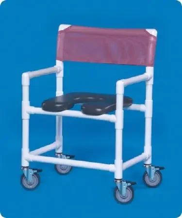 IPU IPU Shower Chair ipu Fixed Arm PVC Frame Mesh Back – SC200-OS-FS