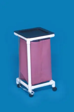 IPU Standard Single Hamper with Bag 4 Casters 39 gal. – VL LH1 FP MESH WHITE