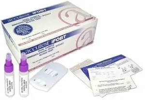 Jant Pharmacal Corporation Accutest iFOBT Dual Sample Rapid Test Kit Colorectal Cancer Screening Fecal Occult Blood Test (iFOB or FIT) Stool Sample CLIA Waived 40 Tests – CS612