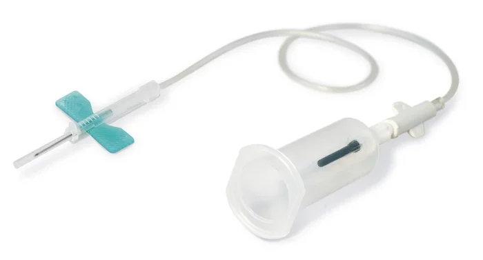 K-Shield® Advantage Blood Collection Set with Holder, 3/4 Inch Needle Length, 21 Gauge