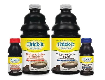 Kent Precision Foods Thick-It AquaCareH2O Thickened Beverage 64 oz. Bottle Coffee Ready to Use Nectar Consistency – B466-A5044