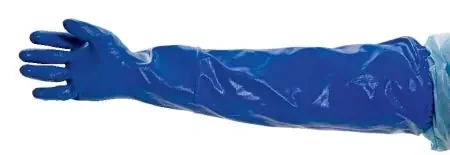 Key Surgical Extended Sleeve Utility Glove Large Nitrile Blue 24 Inch Elastic Cuff NonSterile – PS-3424