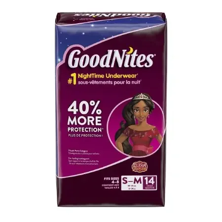 Kimberly Clark GoodNites Youth Absorbent Underwear Pull On Small / Medium Disposable Heavy Absorbency – 41313