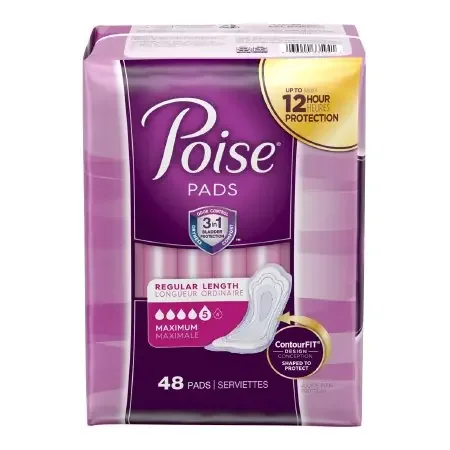 Kimberly Clark Poise Bladder Control Pad 12.4 Inch Length Heavy Absorbency Absorb-Loc Regular Female Disposable – 33594