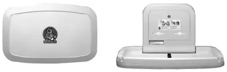 Koala Koala Bear Kare Baby Changing Station Horizontal Wall Mount Rectangular Gray Polypropylene – KB200-01