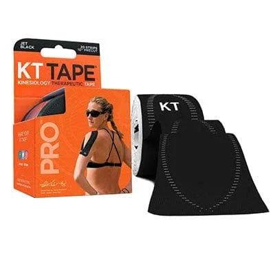 KT TAPE PRO, Precut 2″ x 20′, Black