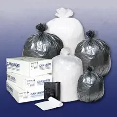 Lagasse Integrated Bagging Systems Trash Bag Heavy Duty 55 gal. Natural HDPE 14 Mic. 36 X 60 Inch Star Seal Bottom Twist Tie Coreless Roll – IBSS366014N