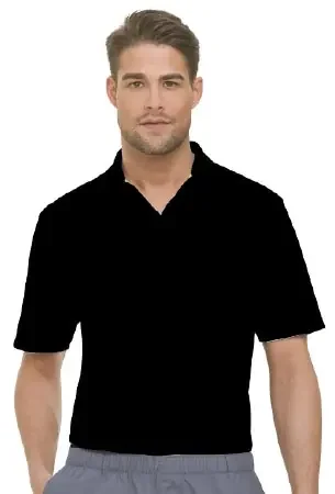Landau Uniforms Polo Shirt 2X-Large Black Short Sleeves Unisex – 0607BKRB2XLG
