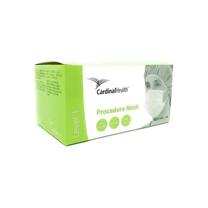 Level 1 Procedure Mask With Tissue Inner Layer And Earloop, Blue