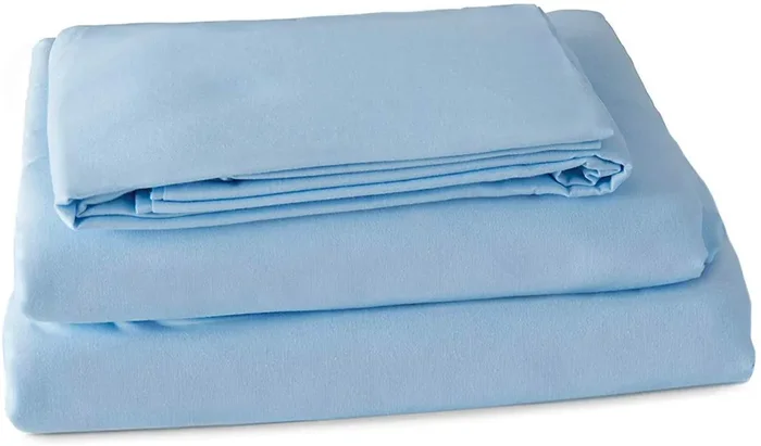 Lew Jan Textile Bed Sheet Fitted 36 W X 80 L Inch Seafoam Green Cotton 55% / Polyester 45% Reusable – V22-36808S