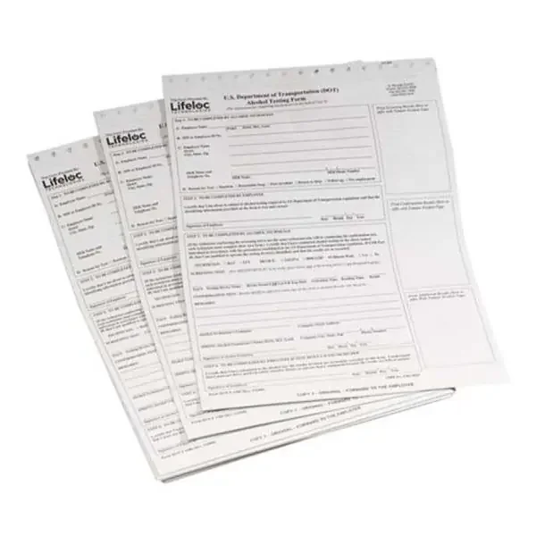 LifeLoc Technologies Dot Alcohol Breath Test Form 100/Pk – 14010