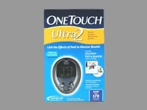 LifeScan OneTouch Ultra 2 Blood Glucose Meter 5 Seconds 7-, 14-, and 30-Day Averaging Test Strip Coding – 53885044801