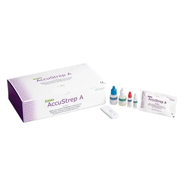Lifesign Status Accustrep A Strep A Test With Positive/Negative Controls 25 Tests 25/Bx – 34025