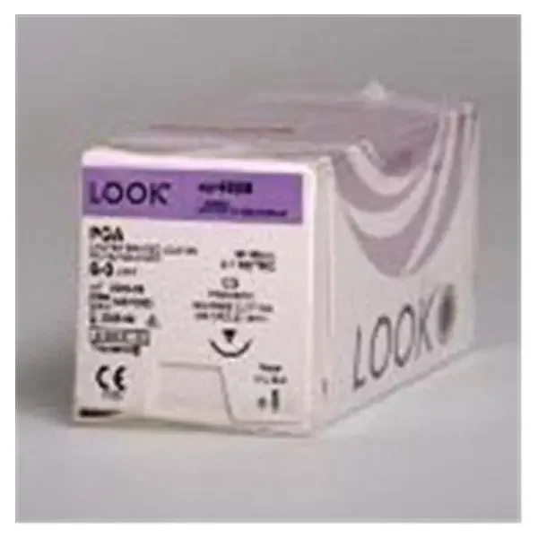 Look/Div Surgical Specialties Suture 5-0 Polyglycolic Acid Dsm11 Polysyn Fa Undyed 18″ Braid 12/Bx – M490N
