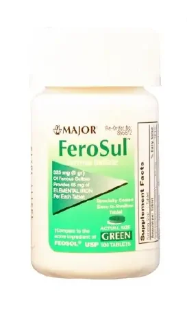 Major Pharmaceuticals Feosol Mineral Supplement Iron 325 mg Strength Tablet 100 per Bottle – 904759160