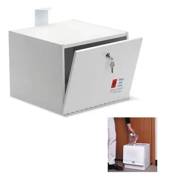 Marketlab Drop Box Specimen _ Steel Hinged Door Symbol White Ea – 133