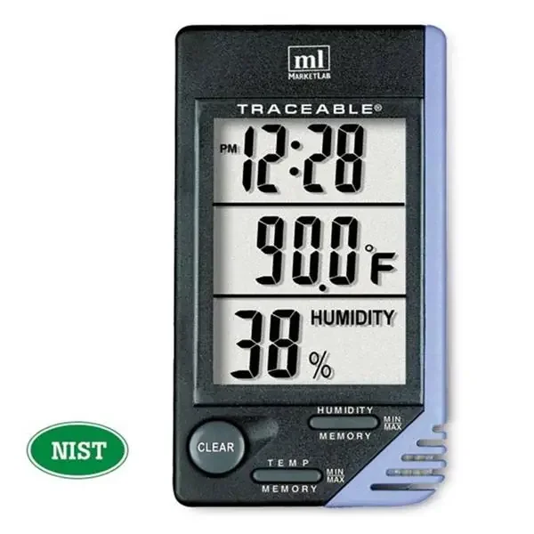 Marketlab Traceable Temperature Hygrometer Abs Plastic 0 To 50C/20 To 90% Ea – 4040