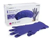 McKesson Confiderm 3.0 Exam Glove Small Nitrile Standard Cuff Length Textured Fingertips Blue , 14-6N32 – Box of 250
