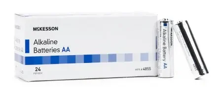 McKesson McKesson Alkaline Battery AA Cell 1.5V Disposable 24 Pack – 4855