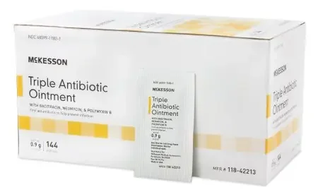 McKesson McKesson First Aid Antibiotic 144 per Box Ointment Individual Packet – 118-42213