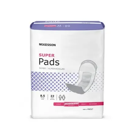 McKesson McKesson Regular Bladder Control Pad 8-1/2 Inch Length Moderate Absorbency Polymer One Size Fits Most Unisex Disposable – PADLT